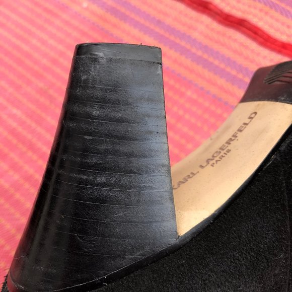 Karl Lagerfeld Suede Booties Size 7.5 - Picture 14 of 16